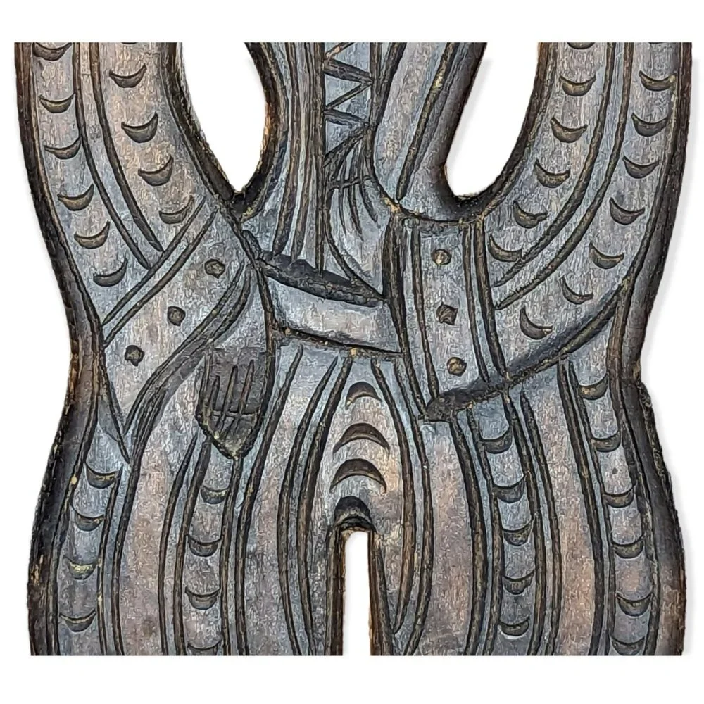 Antique Dutch Ornately Carved Large Wood Speculaas Cookie Mould
